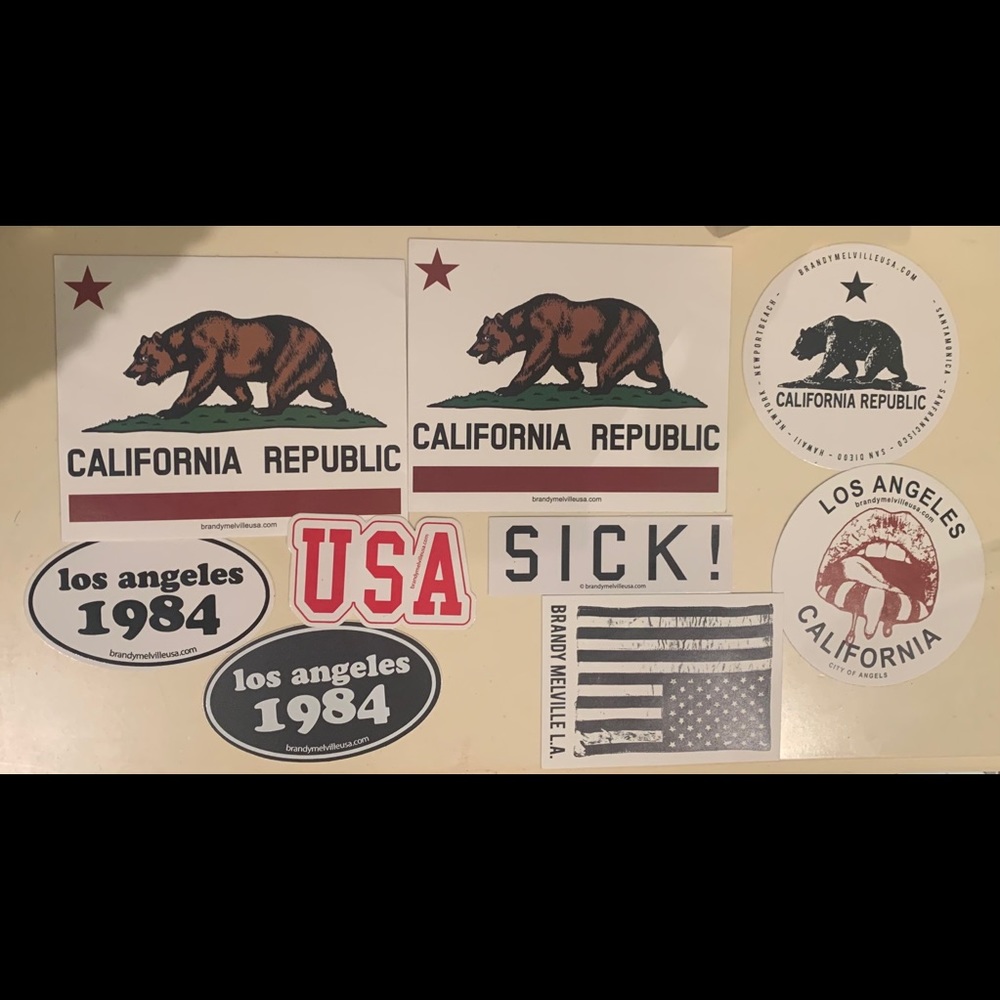 9 Brandy Melville Stickers